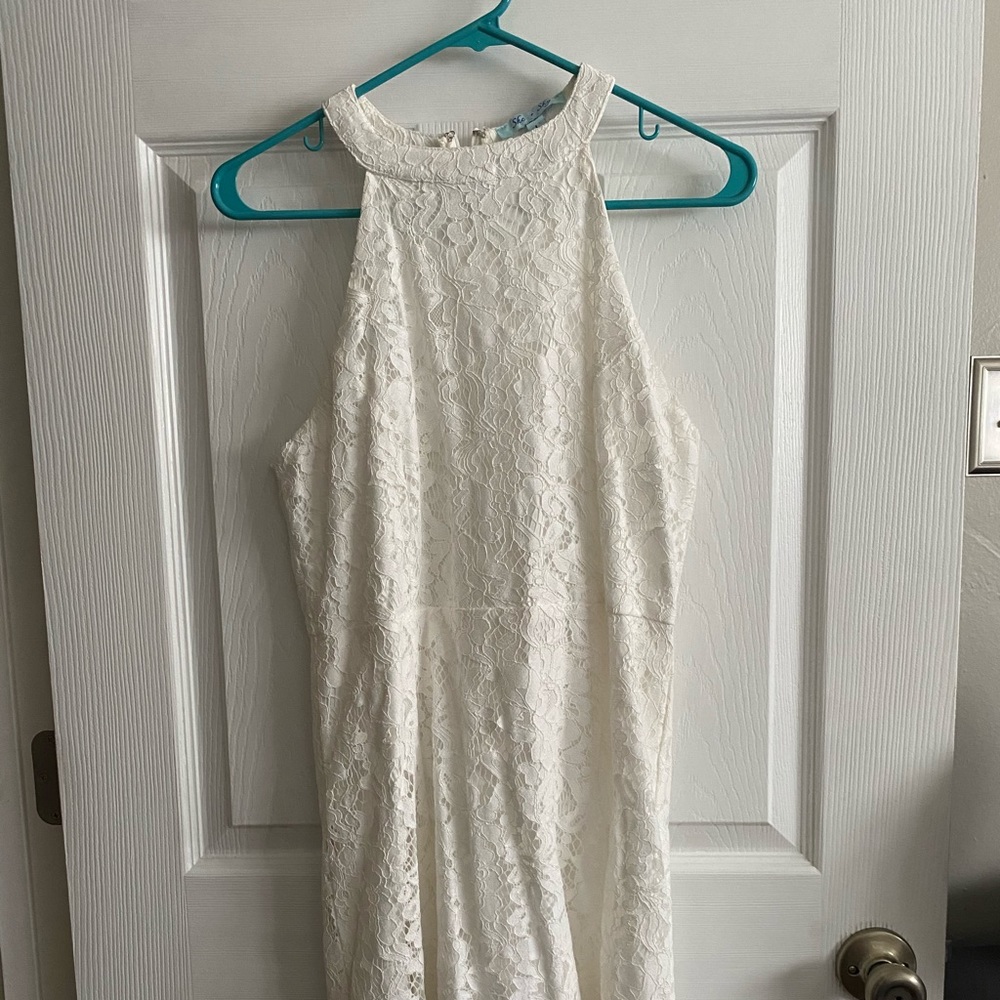 Lace white dress